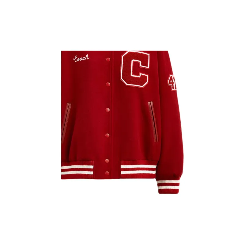 COACH Puffer Jacket Women's Red-4