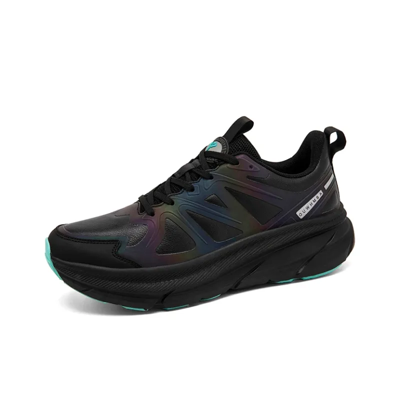 OUWENHEIMANBA Running Shoes Unisex Low Top Black/Neon Orange/White/Gray/Green/Gold-64