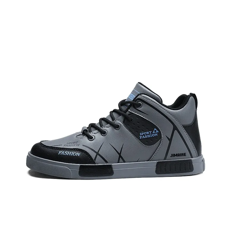 King Jinmai Slip-Resistant High-Top Skateboard Shoes Men's-0