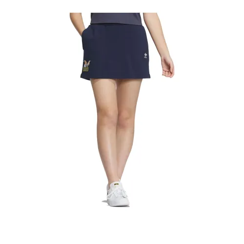 Adidas Originals x Disney DISNEY   DUMBO SPORTSWEAR Casual Short Skirts Women's College Navy