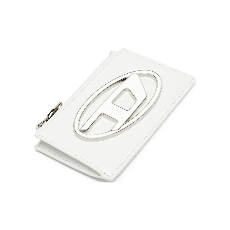 DIESEL Cow Leather Card Holder Women's White-2