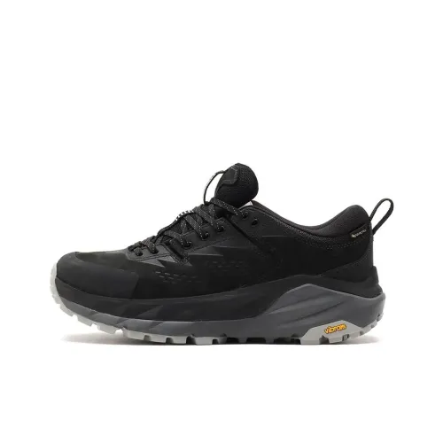 HOKA ONE ONE Kaha Anti Slip Wear Resistant Low Top Trekking Shoes Men's Black