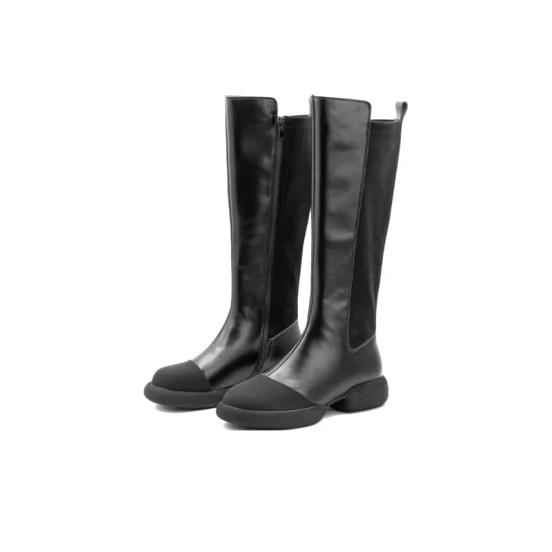 Little Sue Knee high Boots Women's Black/Concrete Gray-1