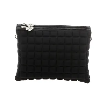 BPRIME 3D Cube Molded Fabric One Shoulder Crossbody Clutches Regular Women's Black