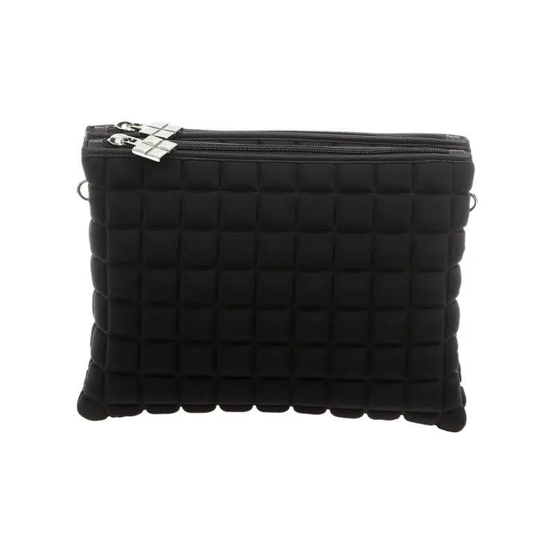 BPRIME 3D Cube Molded Fabric One Shoulder Crossbody Clutches Regular Women's Black-0