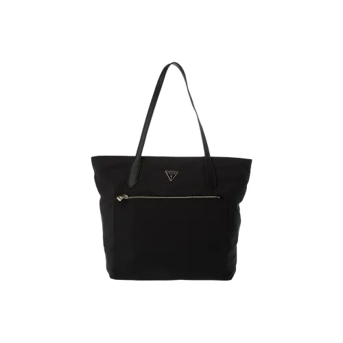 GUESS Nylon Tote Bag Shopping Bag Shoulder Bag Handbag Unisex Black