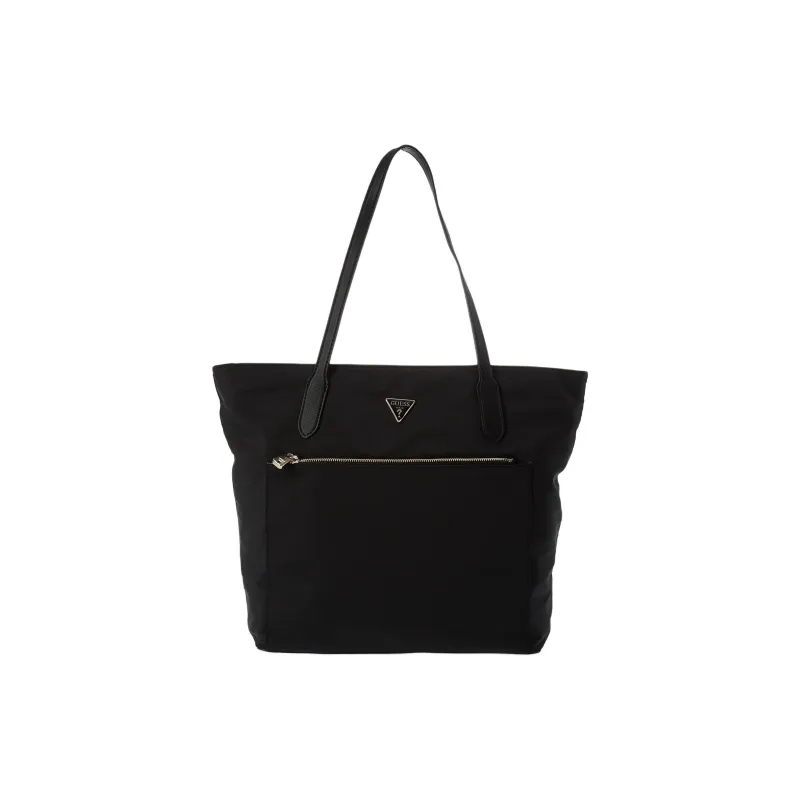 GUESS Nylon Tote Bag Shopping Bag Shoulder Bag Handbag Unisex Black-0