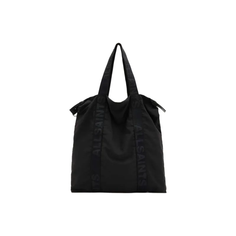 ALLSAINTS Sheepskin Tote Bag Shopping Bag Shoulder Bags Men's Black-0