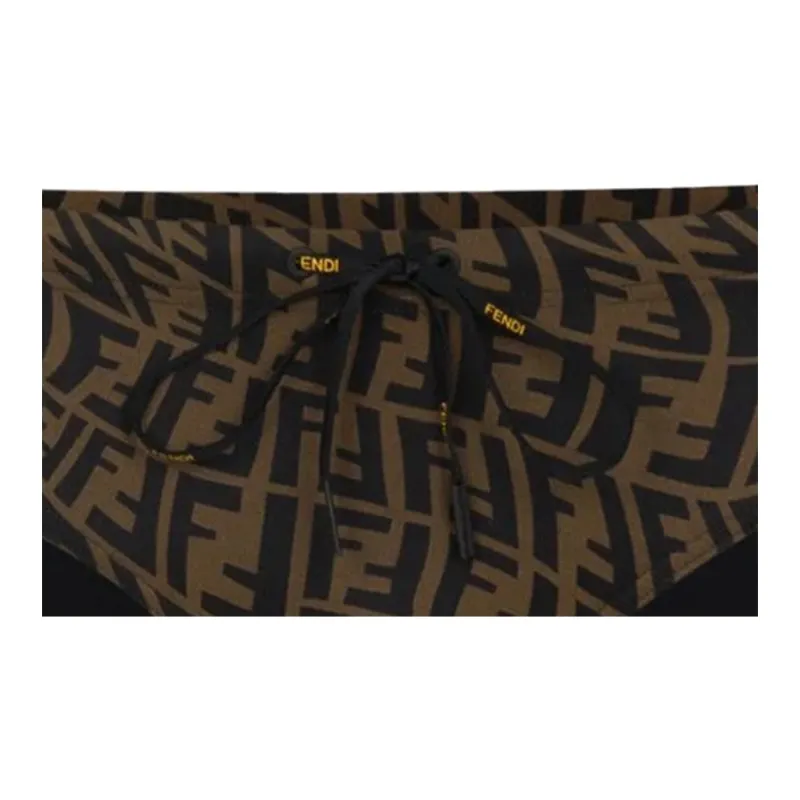 FENDI Swimming Shorts Men Brown-1