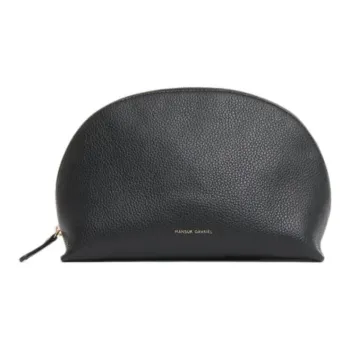MANSUR GAVRIEL Litchi Grain Leather Clutch Women's Black