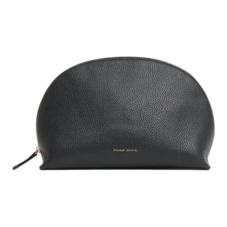 MANSUR GAVRIEL Litchi Grain Leather Clutch Women's Black-0