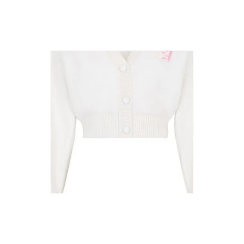FENDI SS21 Slim Fit Knitwear Women's White-2