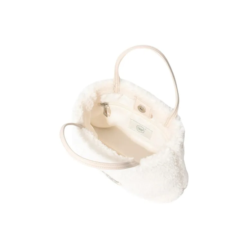 COVERNAT Polyester Tote Bag, Shopping Bag, Handbag Women's Ivory-4