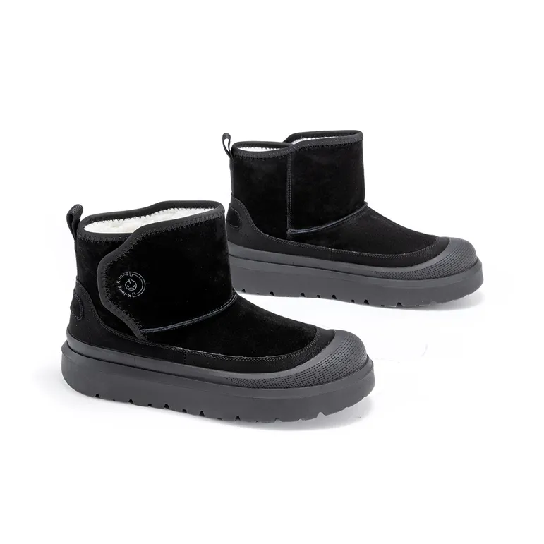 KANGLONG Thermal Cushioning Coverage Height Increasing Balance Abrasion Resistant Slip Resistant Snow Boots Men's-7