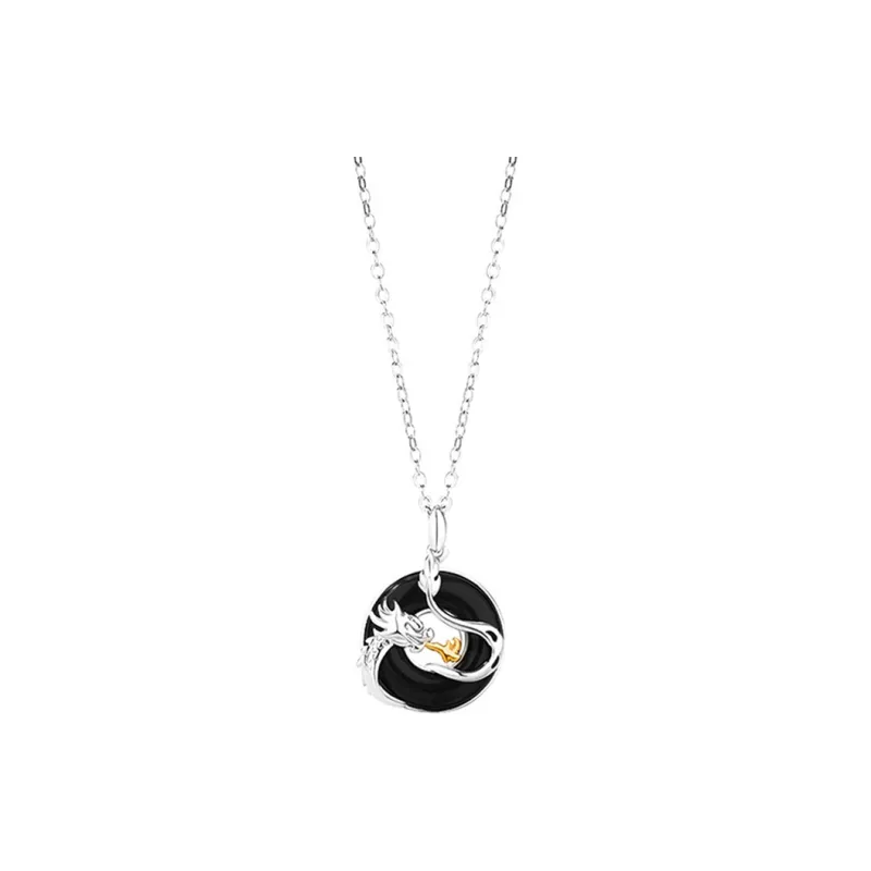 Bubble Scallops Chalcedony Necklaces Unisex-0