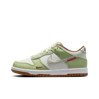 Nike Dunk Anti-Slip Wear-Resistant Low-Top Skateboard Shoes Women's Green White