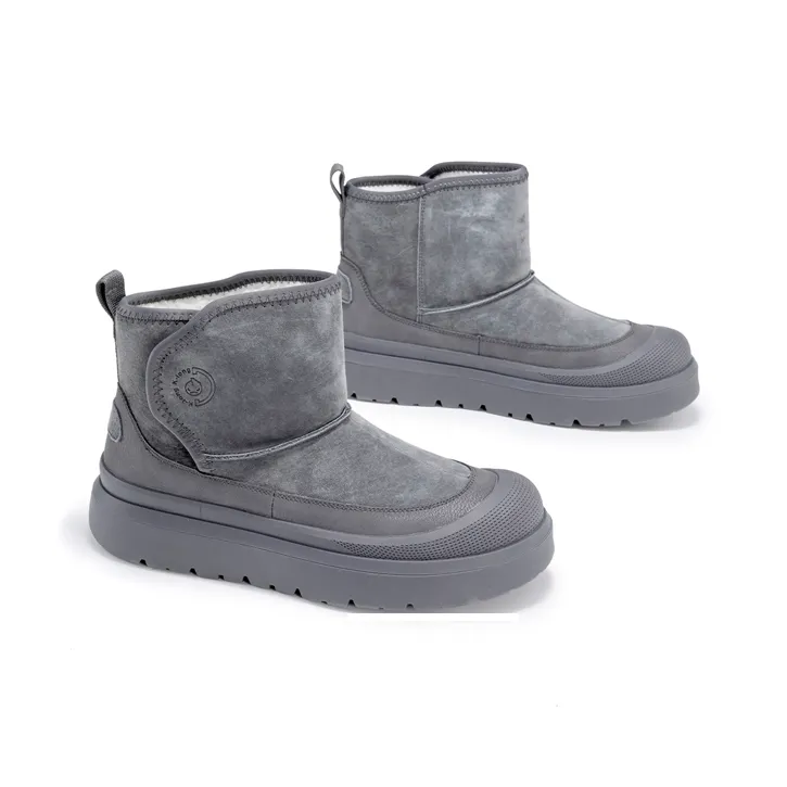 KANGLONG Thermal Cushioning Coverage Height Increasing Balance Abrasion Resistant Slip Resistant Snow Boots Men's-2