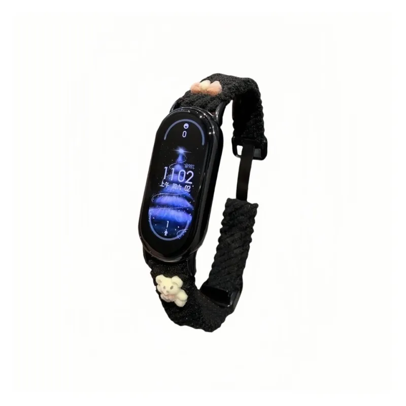 IKYOU Xiaomi Compatibility Watch Band Corduroy Material-5