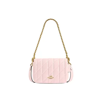 COACH Leather Portable Crossbody Bag Shoulder Bag Small Size Women's Pink