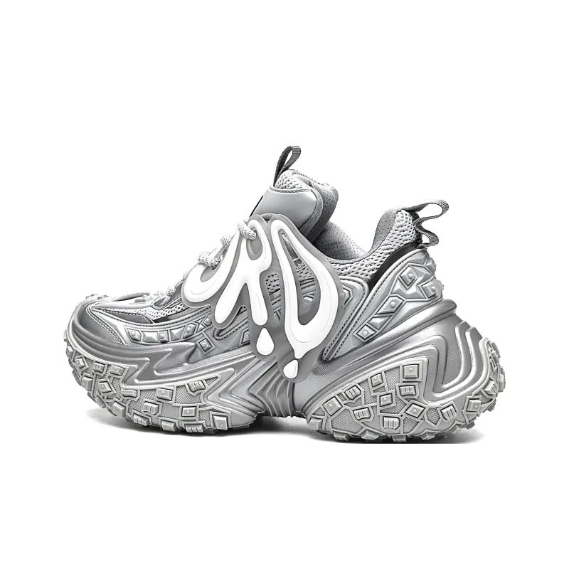 ORD Impact Resistant Wear Resistant Lightweight Breathable Slip Resistant Low Top Chunky Sneakers Unisex-1