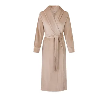 SKIMS Fake Day Collection FW24 VELOUR LONG ROBE Pajama Robe Women's HONEY