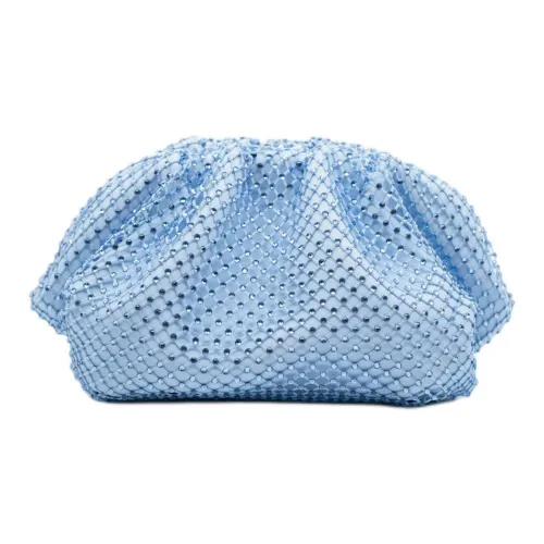 STUDIO AMELIA Silk Satin Clutch Mini Women's Blue