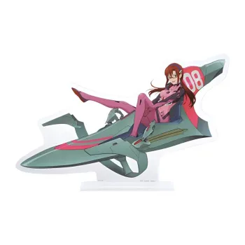 BANDAI Neon Genesis Evangelion Ichiban Kuji Full Effort Sprint F Prize Mari Makinami Anime Acrylic Stands