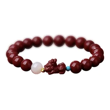 Ryukyu Cinnabar Bracelets Unisex