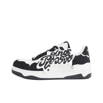 PAIN OR PLEASURE Low Top Kids' Skateboarding Shoes White Teenagers