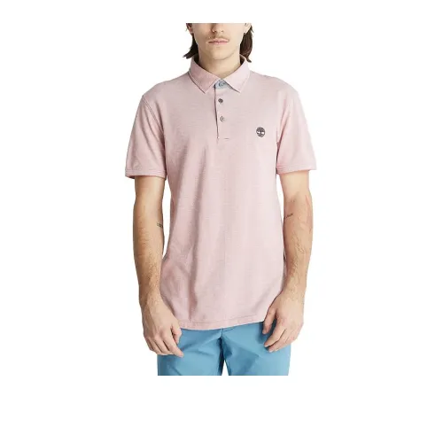 Timberland Polo Shirts Men Pink