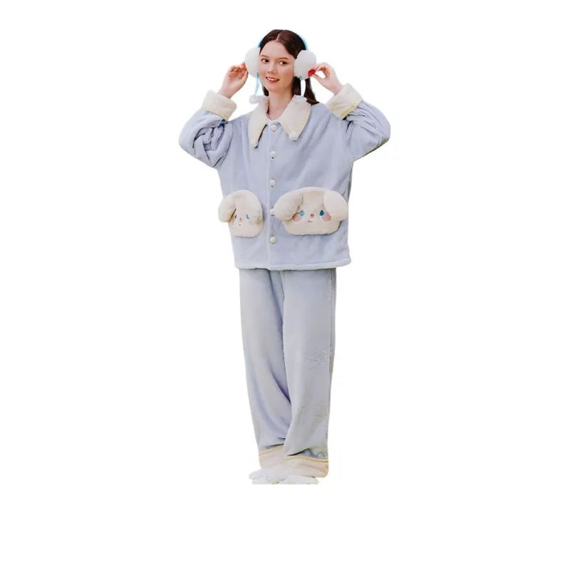 Primeet Pajama Set Women's Cute Puppy-0