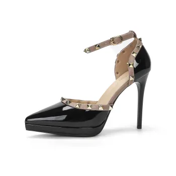 Zubumei High Heels Women's Black, Nude