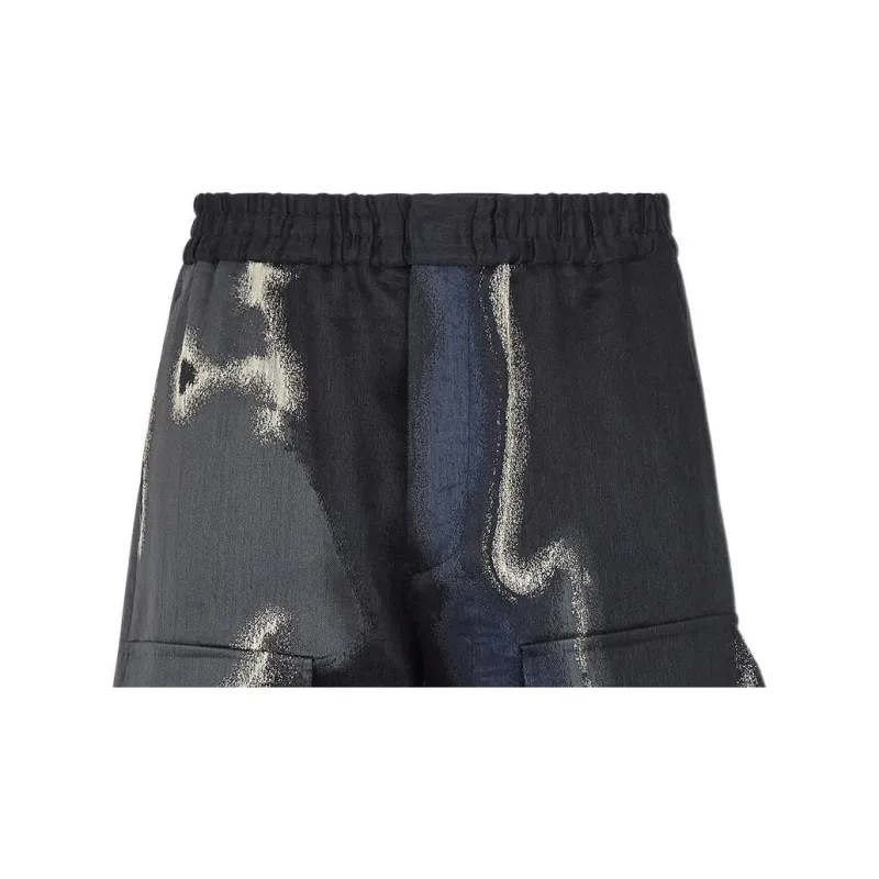 FENDI Casual Shorts Men Black-3