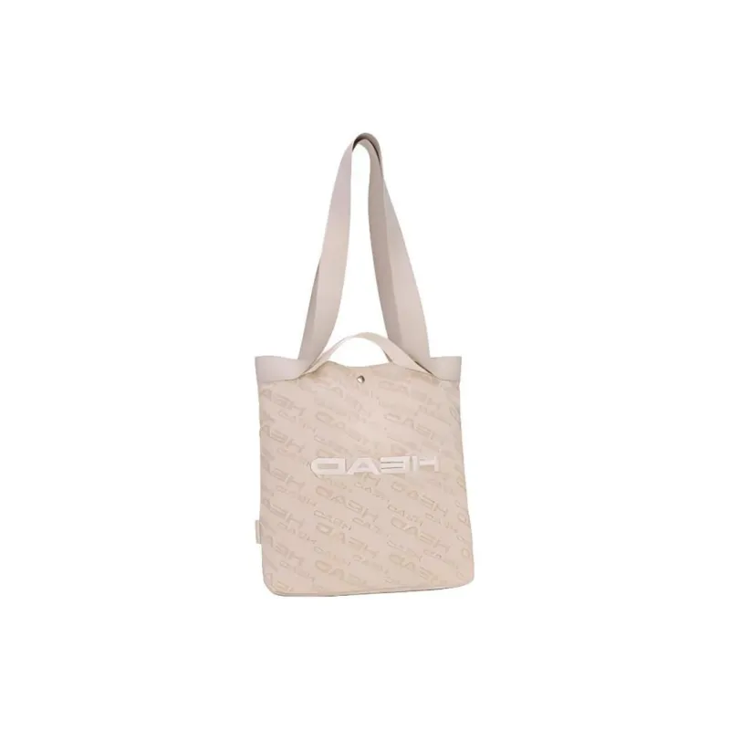 HEAD Fabric Tote Bag Shopping Bag Portable Crossbody Bag Shoulder Bag Unisex Beige-2