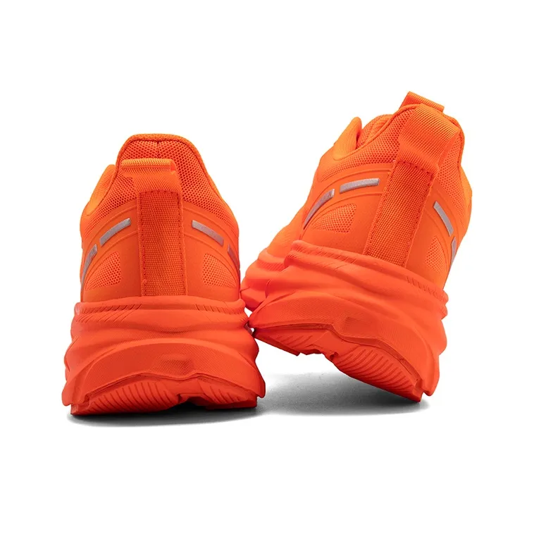 OUWENHEIMANBA Running Shoes Unisex Low Top Black/Neon Orange/White/Gray/Green/Gold-10