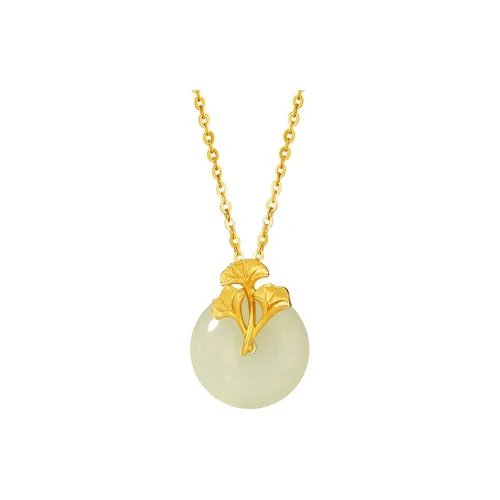 CHINA GOLD Gifts Hetian Jade Necklaces Jasper Unisex White Jade/Pale Greenish White Jade Women's