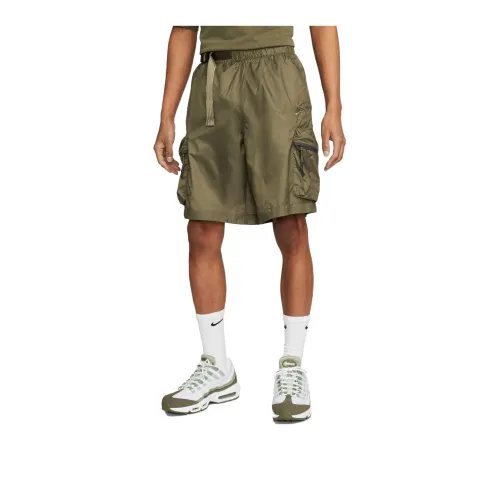 Nike SPORTSWEAR TECH PACK Cargo Shorts Men Medium Olive Green