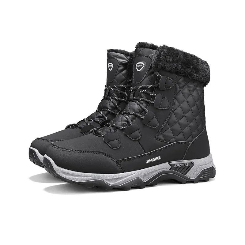 King Jinmai Warm And Water Resistant Short Snow Boots Men's-2