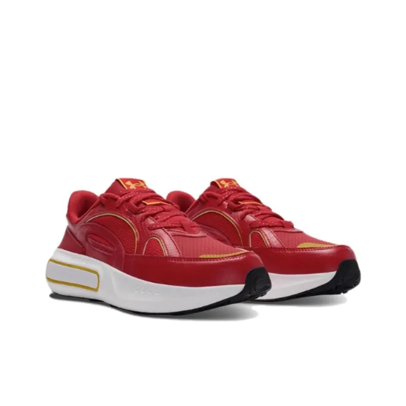 Under Armour Phantom 4 Anti Slip Wear Resistant Low Top Casual Running Shoes Unisex Red-1