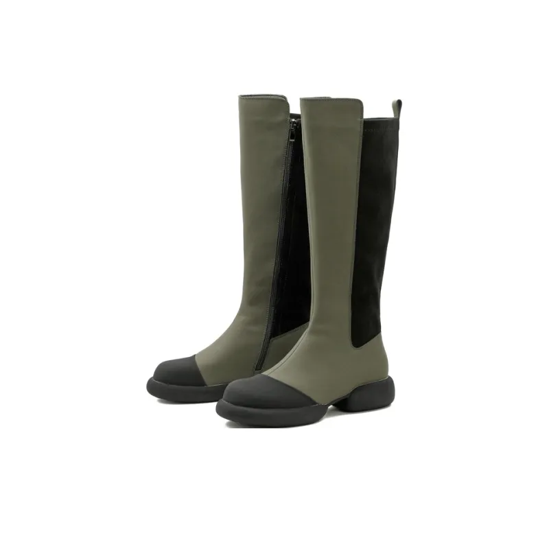 Little Sue Knee high Boots Women's Black/Concrete Gray-7