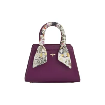 Fable PU One Shoulder Handbag Medium Size Women's Purple