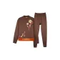 8725 Coffee (Mock Neck Clothing Sets)