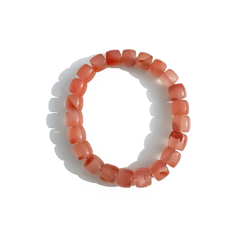Gu He Southern Red Agate Jade Bracelets Unisex-0