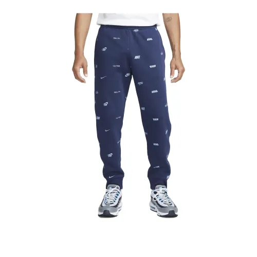 Nike Knitted Sweatpants Men Blue
