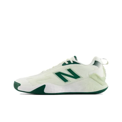 New Balance Fresh Foam X CT Rally Anti Slip Wear Resistant Low Top Tennis Shoes Men's White Green