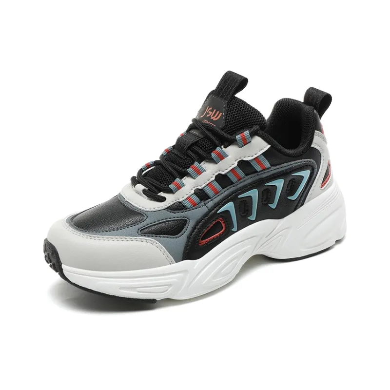 JSWEI Non slip Wear resistant Shock Absorption Low Top Casual Running Shoes Women's-4