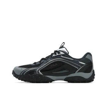 FILA PEBBLE Slip Resistant Low Top Running Shoes Men's Gray Blue