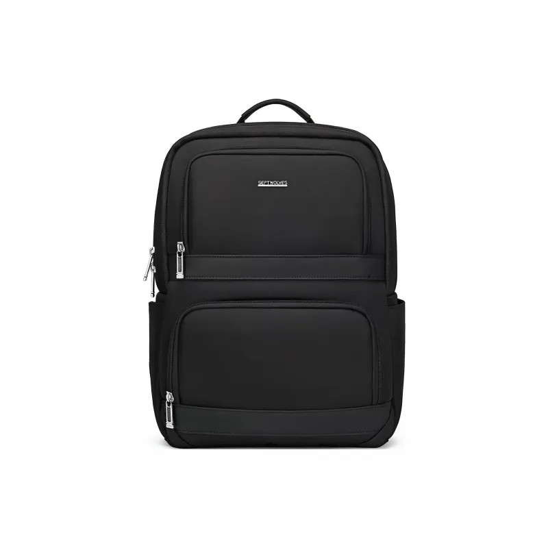 SEPTWOLVES Fabric Backpacks Backpack Laptop Bags Regular Men's Black-0
