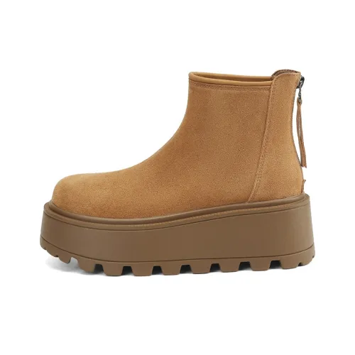 JOSINY Snow Boots Women's Camel