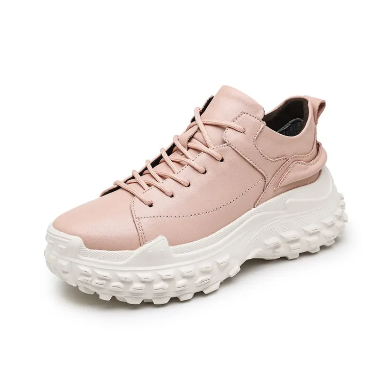 Jerden Smith Slip Resistant, Impact Resistant, Height Adjustable Low Top Chunky Sneakers-4